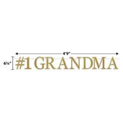 Grandparent's Day #1 Grandma Streamer -Bulk Party Supplies Shop 56059 i5