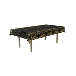 Metallic Happy Birthday Party Tablecover (12 Packages) -Bulk Party Supplies Shop 56060 i4