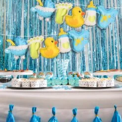 Baby Boy Balloon Streamers (6 Per Case) 12 Baby Boy Balloon Streamers (6 Per Case) -Bulk Party Supplies Shop 56065 i2 1