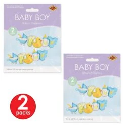 Baby Boy Balloon Streamers (6 Per Case) 14 Baby Boy Balloon Streamers (6 Per Case) -Bulk Party Supplies Shop 56065 i3 1