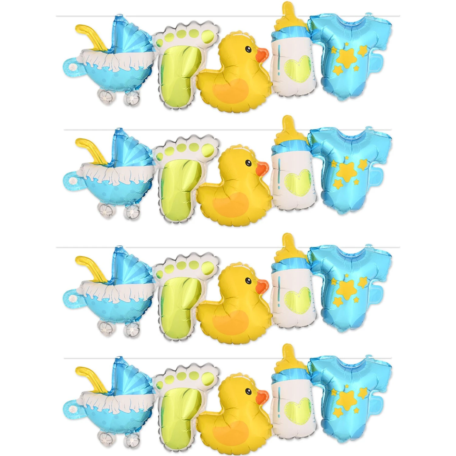 Baby Boy Balloon Streamers (6 Per Case) 9 Baby Boy Balloon Streamers (6 Per Case) - Image 9