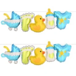 Baby Boy Balloon Streamers (6 Per Case)