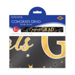 Metallic Congrats Grad Graduation Party Banner -Bulk Party Supplies Shop 56066 i3