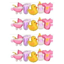 Baby Girl Balloon Streamers (6 Per Case) 16 Baby Girl Balloon Streamers (6 Per Case) -Bulk Party Supplies Shop 56070 i7