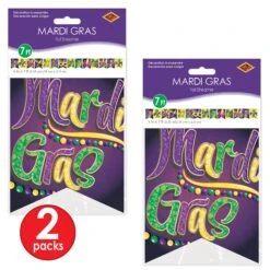 Foil Mardi Gras Streamer -Bulk Party Supplies Shop 56075 i3 1