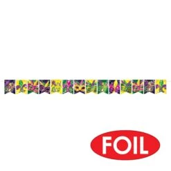 Foil Mardi Gras Streamer -Bulk Party Supplies Shop 56075 i4