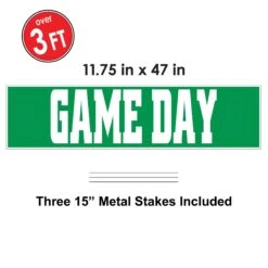 Plastic Jumbo Game Day Party Yard Sign -Bulk Party Supplies Shop 56104 i4 1