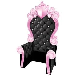 Pink And Black 3-D Prom Throne Prop (1 Per Package)
