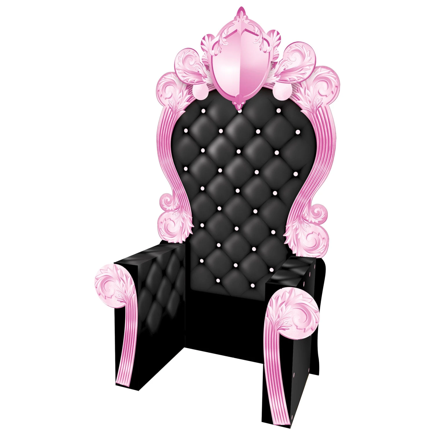 Pink And Black 3-D Prom Throne Prop (1 Per Package) 1 Pink And Black 3-D Prom Throne Prop (1 Per Package)