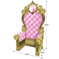 Pink And Gold 3-D Prom Throne Prop (1 Per Package) 10 Pink And Gold 3-D Prom Throne Prop (1 Per Package) -Bulk Party Supplies Shop 56116 PGD i5 3 d prom throne prop