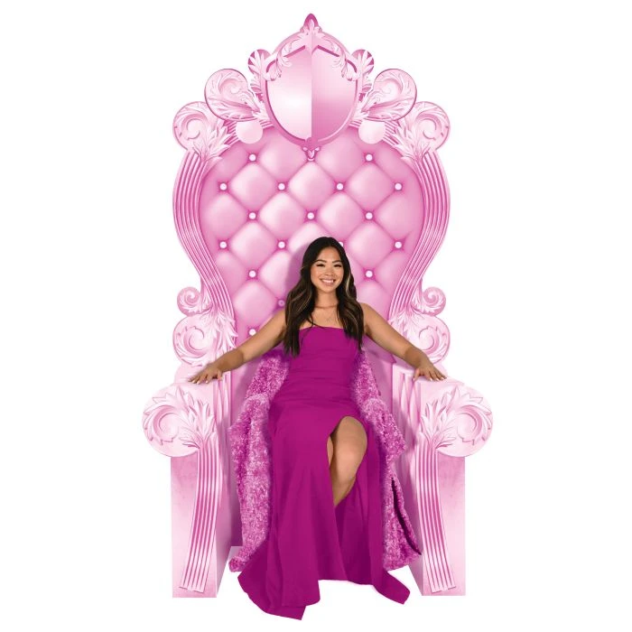 Pink 3-D Prom Throne Prop (1 Per Package) 2 Pink 3-D Prom Throne Prop (1 Per Package) - Image 2