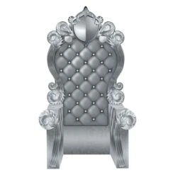 Silver 3-D Prom Throne Prop (1 Per Package) 9 Silver 3-D Prom Throne Prop (1 Per Package) -Bulk Party Supplies Shop 56116 S i4 3 d prom throne prop
