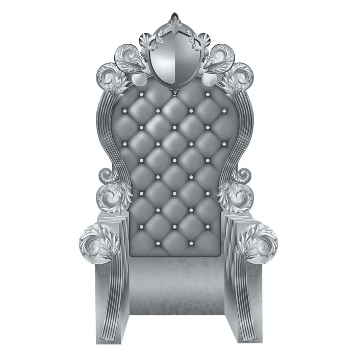 Silver 3-D Prom Throne Prop (1 Per Package) 4 Silver 3-D Prom Throne Prop (1 Per Package) - Image 4