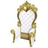 White And Gold 3-D Prom Throne Prop (1 Per Package) 40 White And Gold 3-D Prom Throne Prop (1 Per Package) -Bulk Party Supplies Shop 56116 WGD