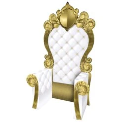White And Gold 3-D Prom Throne Prop (1 Per Package)