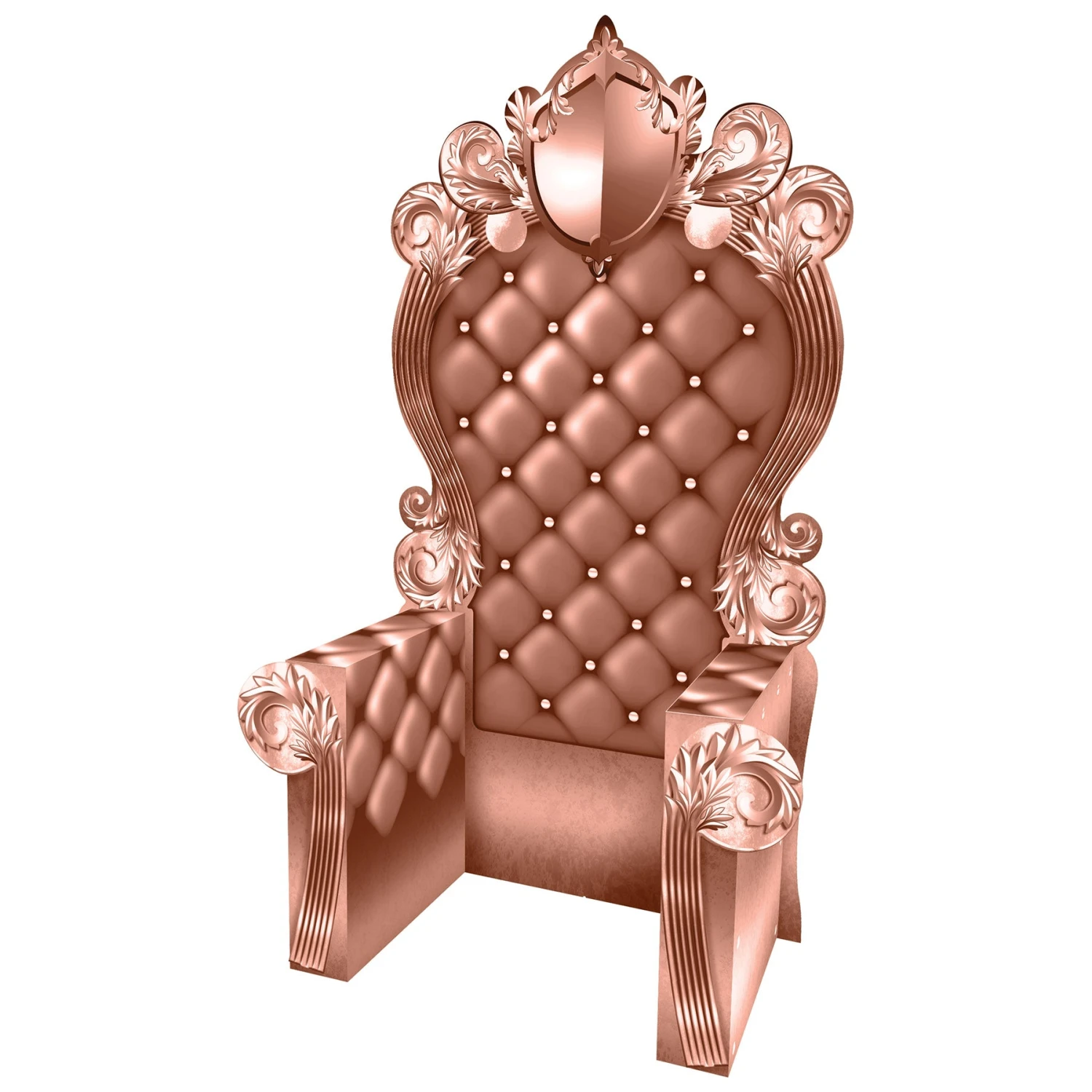Rose Gold 3-D Prom Throne Prop (1 Per Package) 1 Rose Gold 3-D Prom Throne Prop (1 Per Package)
