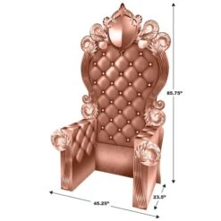 Rose Gold 3-D Prom Throne Prop (1 Per Package) 10 Rose Gold 3-D Prom Throne Prop (1 Per Package) -Bulk Party Supplies Shop 56116RSEGD i5 3 d prom throne prop