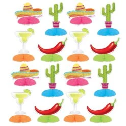 Fiesta Mini Centerpieces (8 Per Package) 14 Fiesta Mini Centerpieces (8 Per Package) -Bulk Party Supplies Shop 56125 i7