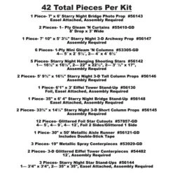 Paris Theme Prom Kit (42 Total Items) -Bulk Party Supplies Shop 56165 i6 paris prom kit
