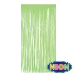 1-Ply Plastic Fringe Curtain Neon Lime -Bulk Party Supplies Shop 56175 NL i4