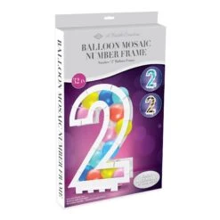 Balloon Mosaic Number 2 Frame 7 Balloon Mosaic Number 2 Frame -Bulk Party Supplies Shop 56190 2W i3