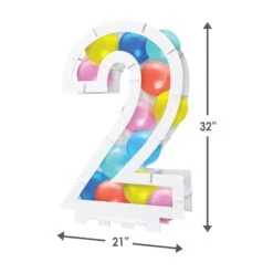 Balloon Mosaic Number 2 Frame 8 Balloon Mosaic Number 2 Frame -Bulk Party Supplies Shop 56190 2W i5