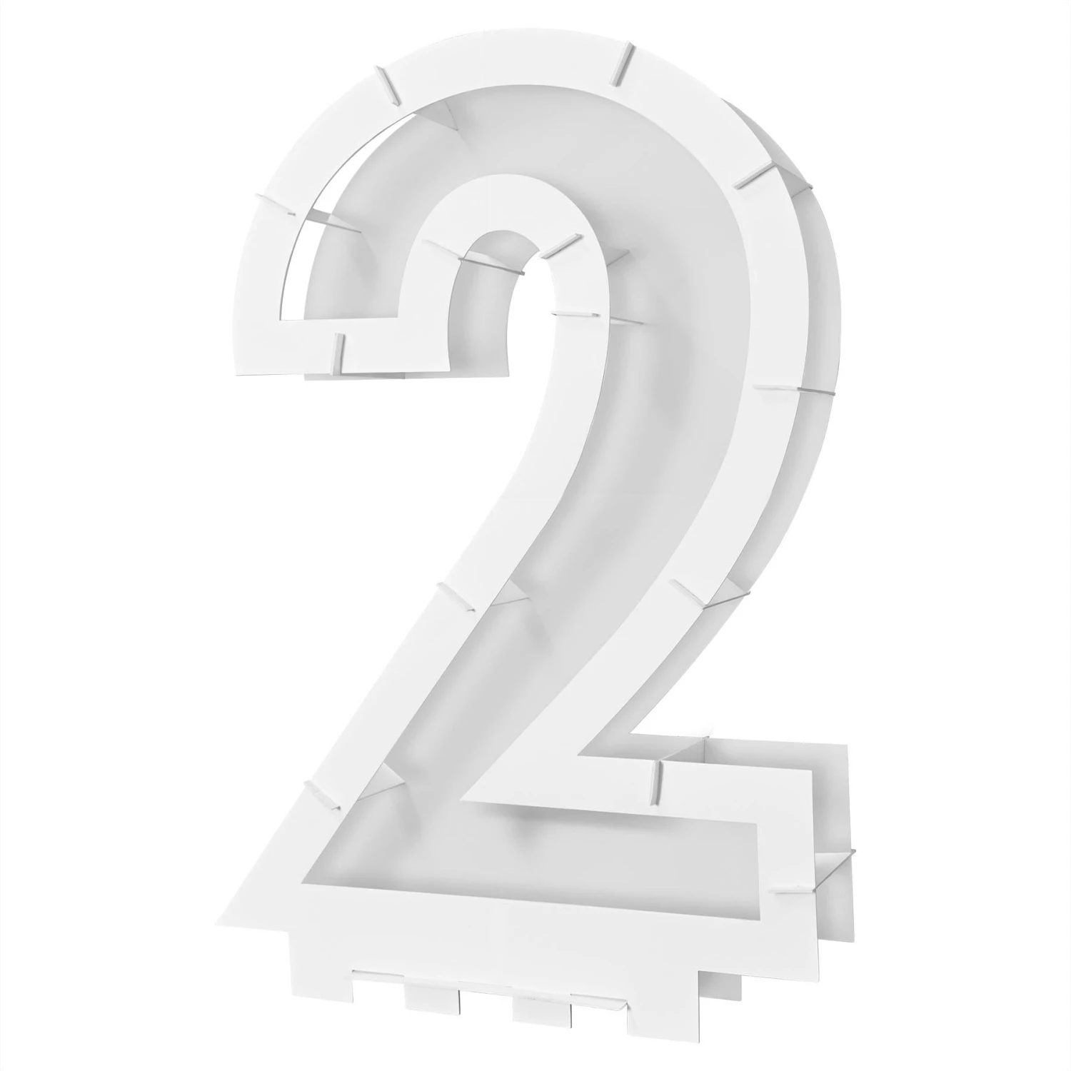 Balloon Mosaic Number 2 Frame 1 Balloon Mosaic Number 2 Frame