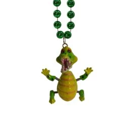 Bead Necklace With Bobble Alligator Medallion -Bulk Party Supplies Shop 56198 i4 1