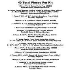 Casino Theme Prom Kit (40 Total Items) -Bulk Party Supplies Shop 56208 i6