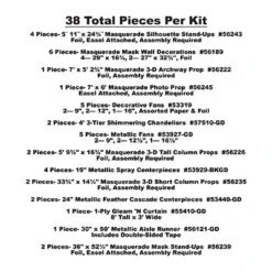 Masquerade Theme Prom Kit (38 Total Items) 22 Masquerade Theme Prom Kit (38 Total Items) -Bulk Party Supplies Shop 56209 i6