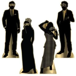 Masquerade Silhouette Stand-Up Decorations (4 Per Case)