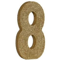 3-D Glittered 8 Centerpiece Gold -Bulk Party Supplies Shop 56249 8GD i4