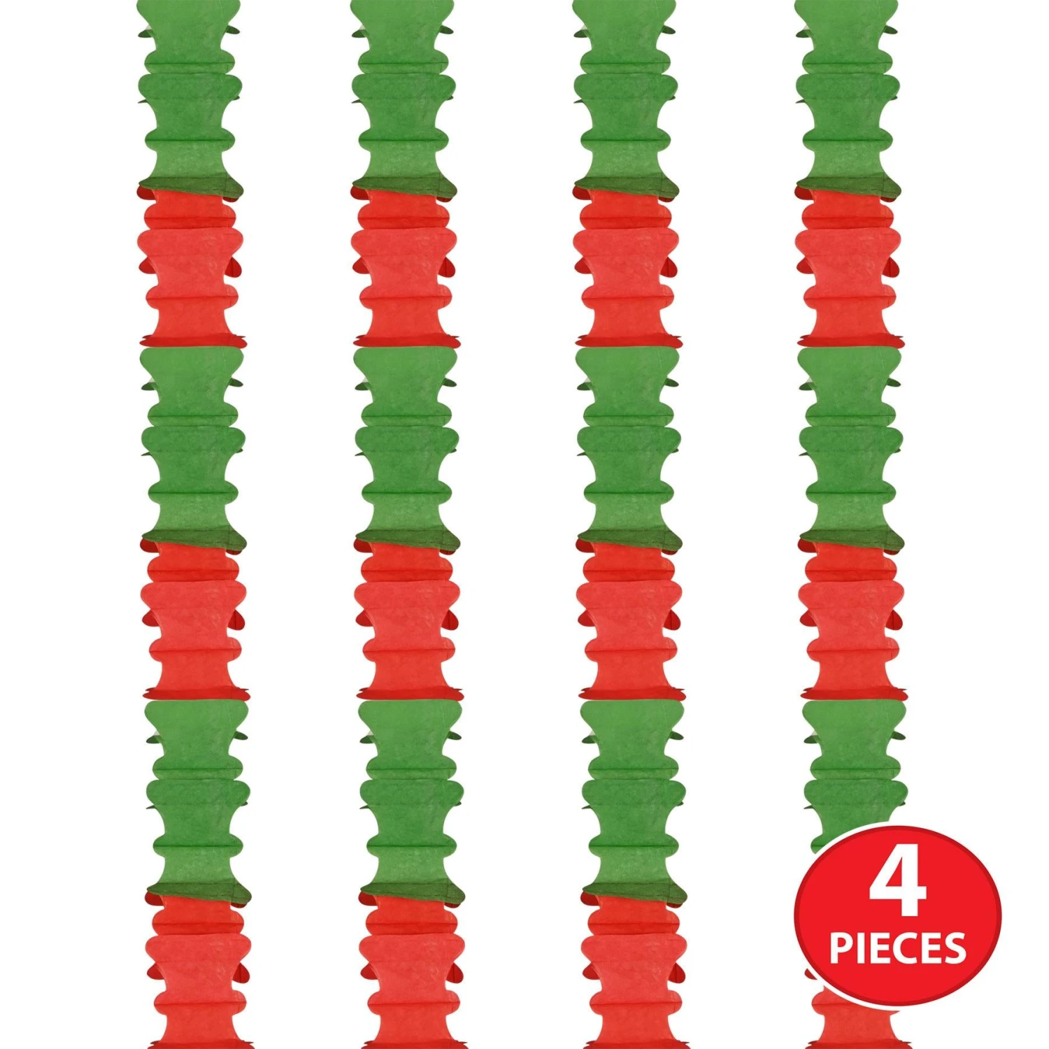 Ceiling Drops Red & Green (4 Per Package) 5 Ceiling Drops Red & Green (4 Per Package) - Image 5
