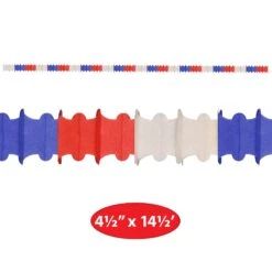 Ceiling Drops Red, White, Blue (4 Per Package) -Bulk Party Supplies Shop 56250 RWB i5