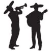 Mariachi Band Silhouette Decorations (2 Per Package) -Bulk Party Supplies Shop 56254