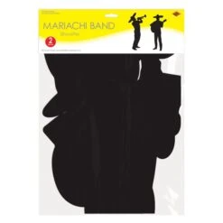 Mariachi Band Silhouette Decorations (2 Per Package) -Bulk Party Supplies Shop 56254 i3 mariachi band silhouettes