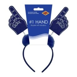 #1 Hand Boppers With Marabou Blue -Bulk Party Supplies Shop 56255 B i3