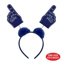 #1 Hand Boppers With Marabou Blue -Bulk Party Supplies Shop 56255 B i5