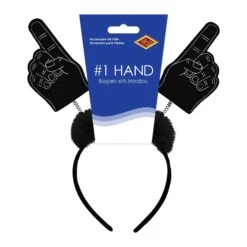 #1 Hand Boppers With Marabou Black -Bulk Party Supplies Shop 56255 BK i3