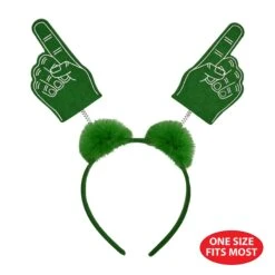 #1 Hand Boppers With Marabou Green -Bulk Party Supplies Shop 56255 G i5
