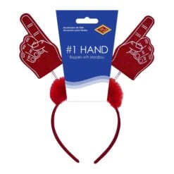 #1 Hand Boppers With Marabou Red -Bulk Party Supplies Shop 56255 R i3