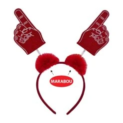 #1 Hand Boppers With Marabou Red -Bulk Party Supplies Shop 56255 R i4