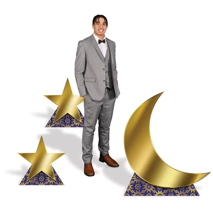 Ramadan Moon & Stars Stand-Ups (3 Per Package) 4 Ramadan Moon & Stars Stand-Ups (3 Per Package) - Image 4
