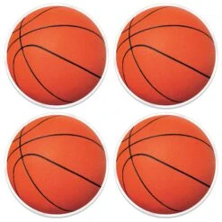 Plastic Basketball Placemats (4 Per Package)