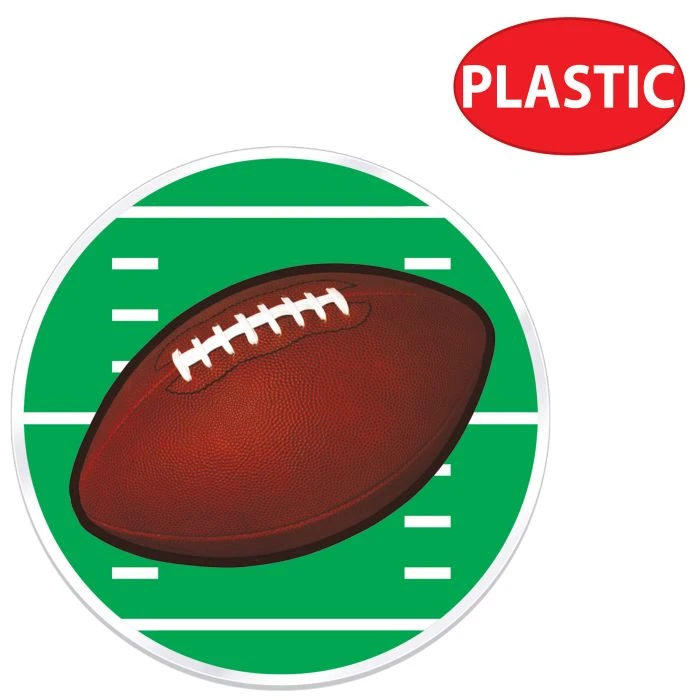 Plastic Football Placemats (4 Per Package) 4 Plastic Football Placemats (4 Per Package) - Image 4