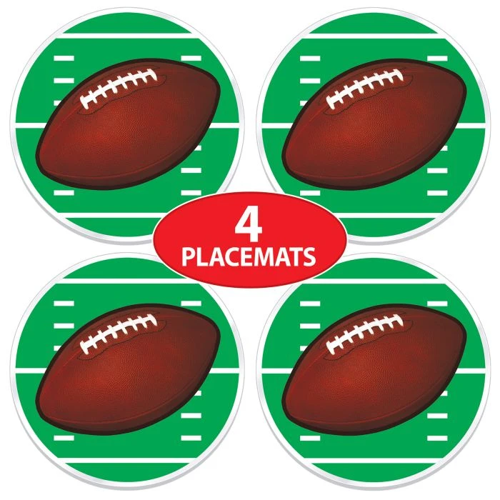 Plastic Football Placemats (4 Per Package) 5 Plastic Football Placemats (4 Per Package) - Image 5