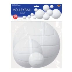 Volleyball Cutout Decorations (20 Per Package) -Bulk Party Supplies Shop 56395 i3 volleyball cutouts