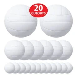 Volleyball Cutout Decorations (20 Per Package) -Bulk Party Supplies Shop 56395 i4 volleyball cutouts
