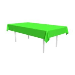 Neon Lime Plastic Rectangular Tablecover (1 Per Package)