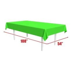 Neon Lime Plastic Rectangular Tablecover (1 Per Package) -Bulk Party Supplies Shop 56411 NL i5 plastic rectangular tablecover